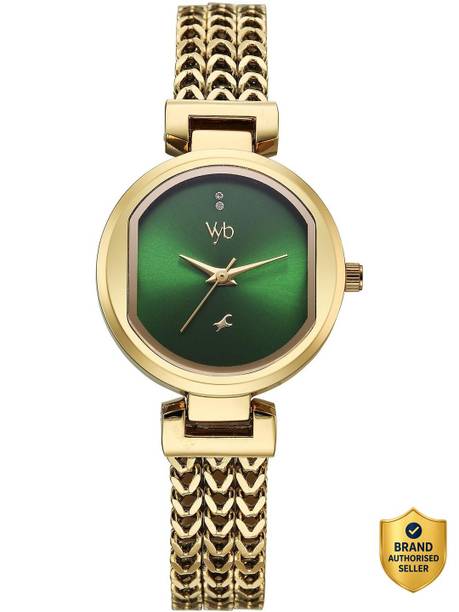 Fastrack Vyb 6.0 Seeker Quartz Green Round Dial Women's Watch / Analog Watch - For Boys & Girls FV60085YM01,FV60085YM01W