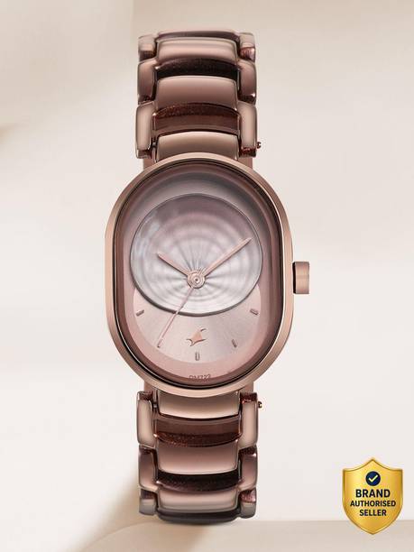 Fastrack Uptown Retreat Brown Dial Brown MetalStrap Analog Watch - For Girls NT6274QM01,18602404,6274QM01,NU6274QM01
