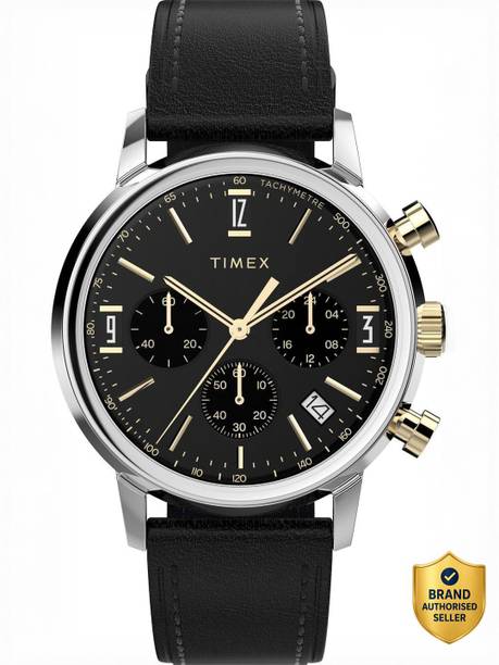 Marlin Round 42mm Black Dial Analog Watch - For Men TWEG26715