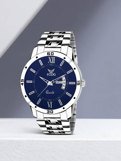 Working Day and Date Analog Watch  - For Men 2047-BL