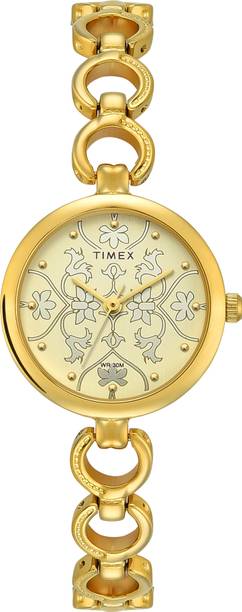 Round 26mm Champagne Dial Analog Watch - For Women TWEL11414