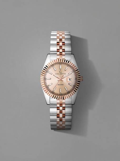 Carlington exclusive Series Premium Ladies Wrist Analog Watch - For Women 8811 Two Tone Rose
