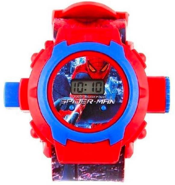 Digital Watch  - For Boys & Girls Spider Man Projector Digital Watch for Unisex Kids watches