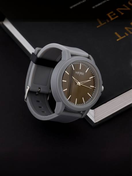 MATRIX Men's Wrist Watch Grey Waterproof Analog Watch  - For Men & Women