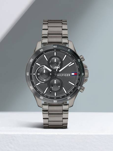 Tommy Hilfiger Multifunction Grey Dial Grey Stainless Steel Strap Analog Watch - For Men NETH1791719,NTTH1791719,NCTH1791719