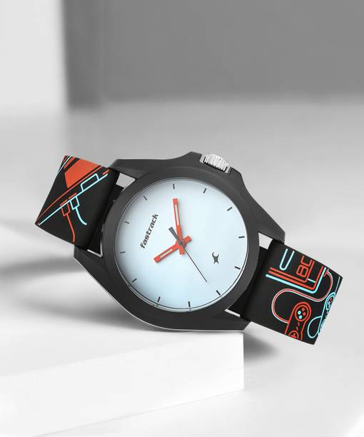 Price History of Fastrack Space Rover Quartz Analog Black Dial Silicone Strap Unisex Watch NS38003PP25 from Amazon 63 68847726