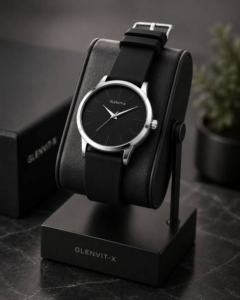 Analog Watch for Men | Black Silicone Band | Sleek Round Dial | Daily Wear Analog Watch  - For Men & Women And Boys 130