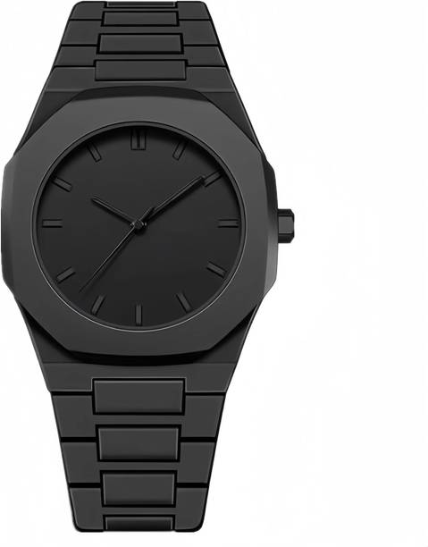 RUSTET D1-BLK Butterfly Buckle Analog Watch  - For Men & Women