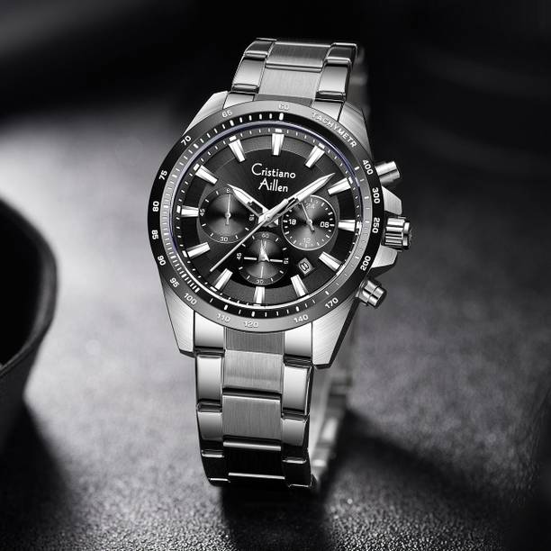 Multifunction Luxury Business & Sports Watch with Date – Model CA-8891 Analog Watch  - For Men Chrono_Analog_Silver_Black_SS_Quartz_Luxury