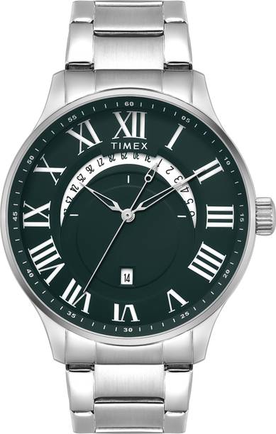 Date, Green Round Dial Analog Watch - For Men TWEG291SMU10