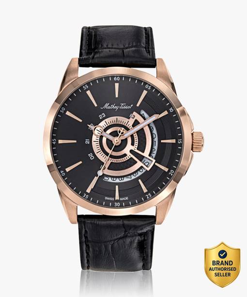 Swiss Made Quartz Quartz Black Dial Analog Watch  - For Men H711PN
