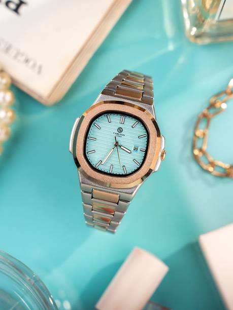 Grace Blue Analog Watch - For Women Grace Dual-Tone Silver