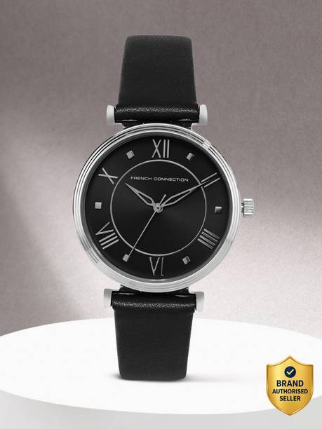 French Connection Mirage Mirage Black Round Dial | Analog Watch For Women'S | Fcp32sl Analog Watch - For Women