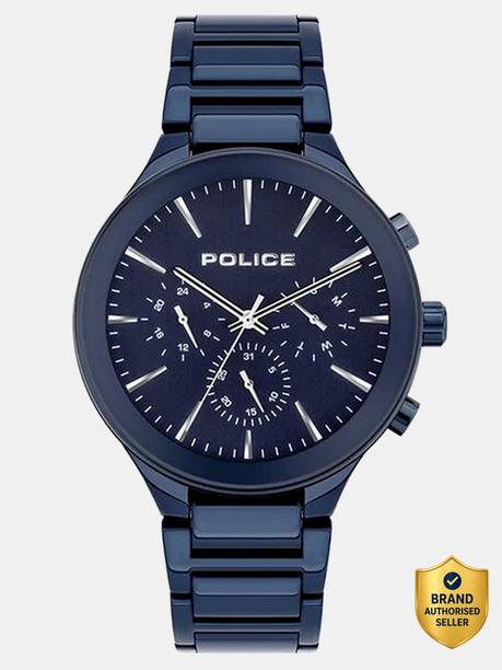 Police Gifford Quartz Blue Round Dial Men's Watch / Analog Watch - For Men NDPL15936JSBL03MW