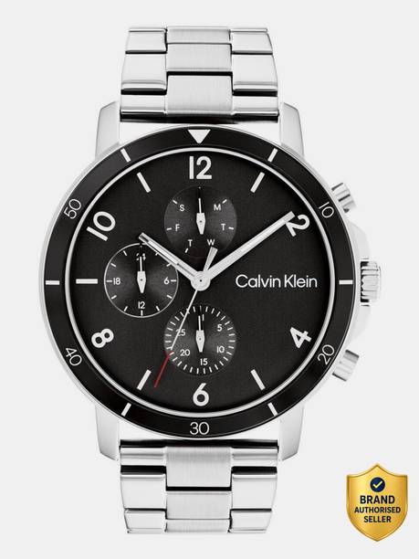 Calvin Klein Gauge Sport Gauge Sport Qtz Multifunction Black Round Dial Analog Watch  - For Men