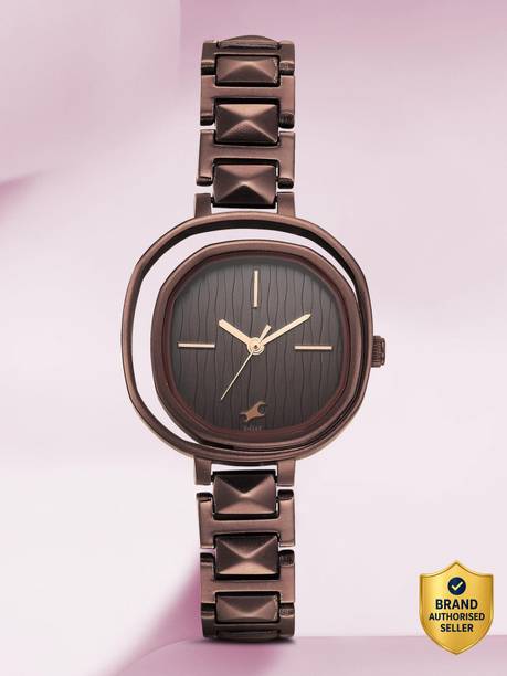 Fastrack Opulence Dark Brown Dial Brown MetalStrap Analog Watch - For Girls NT3295NM01,KC50008003MN,3295NM01,NU3295NM01,NU6276QM02,NT6276QM02