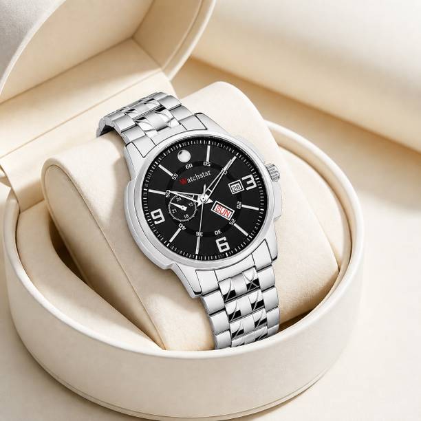 watchstar Boys Day Date Steel Wrist Analog Watch - For Men Trendy Analog Watch Boys Day Date Steel Wrist Analog Watch - For Men