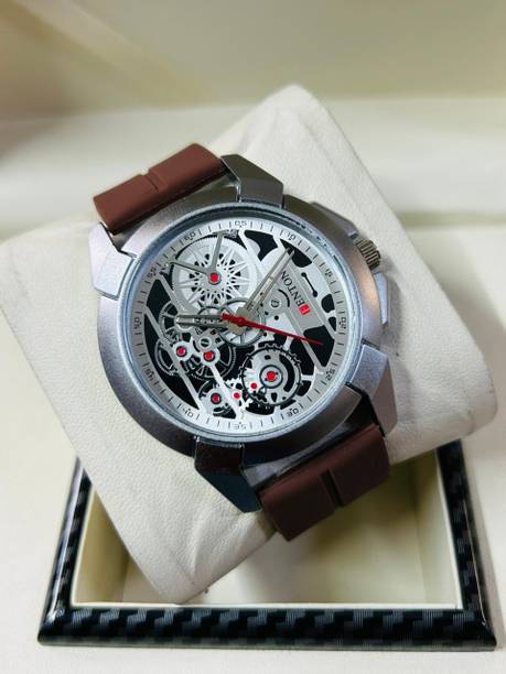 Trendy Chronograph Watch with Stainless Steel Case, Black Dial Analog Watch  - For Men Jack - Black