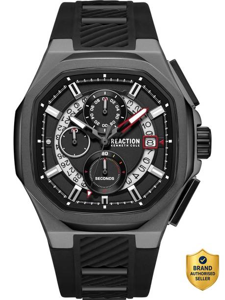 Chrono 3 Eyes Date Black Round Dial Analog Watch - For Men KRWGO0070102