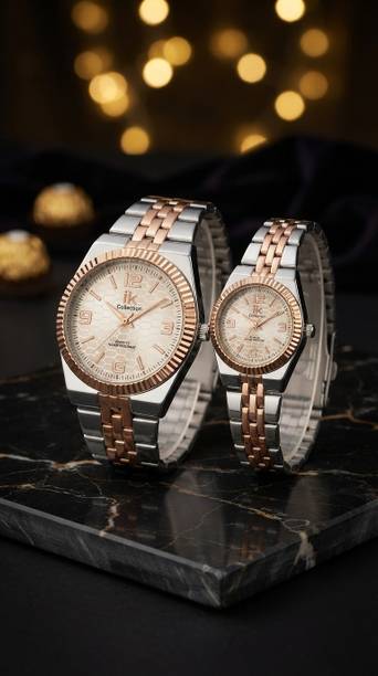 Analog Watch  - For Couple Combo