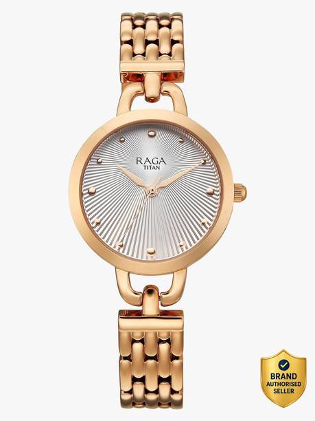 Titan Raga Showstopper 4.0 Quartz Silver Round Dial Women's Watch / Analog Watch - For Women 95349WM01,NU95349WM01