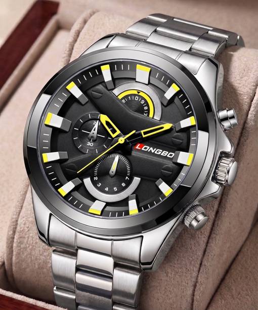 Analog Watch  - For Men Business Casual Stainless Steel Scratch Resistant Watch With Decorative Sub-Dials For Men And Boys