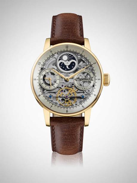 Automatic Gold Skeleton Dial With Lifetime Warranty Analog Watch - For Men I07704
