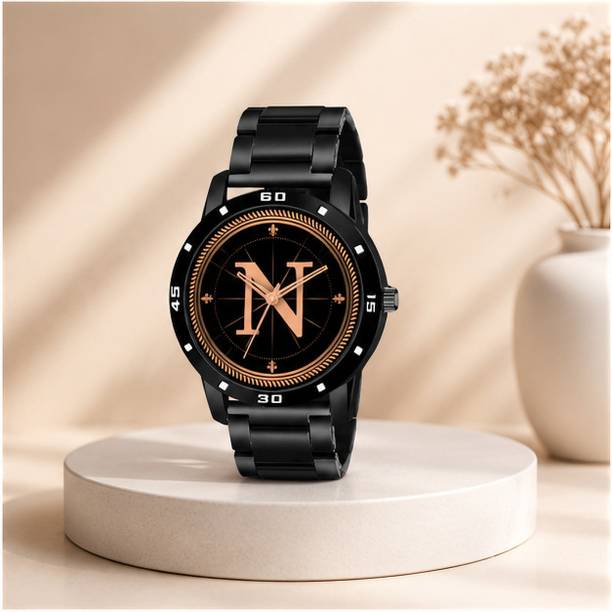 Atix ALPHA-N-AVO-BLK-CDBLK-at77 ALPHA-N-AVO-BLK-CDBLK-at77 Analog Watch  - For Men