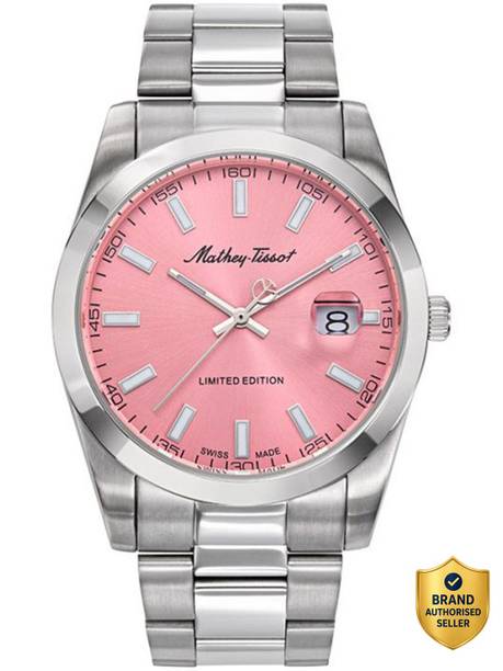 Swiss Made Quartz Pink Dial Analog Watch  - For Men H451PK