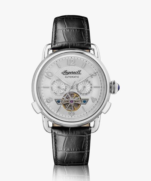 Classic Automatic White Dial Open Heart With Lifetime Warranty Analog Watch - For Men I00903B