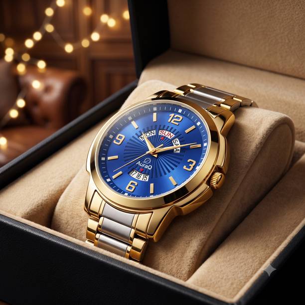 Auraq AuraQ Stylish Quartz Wrist Watch - Premium Strap & Accurate Time Analog Watch - For Men