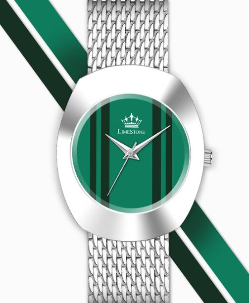 LIMESTONE IZIPIZI IZIPIZI Stainless Steel Mesh Chain Unusual design trending quartz Analog Watch  - For Men