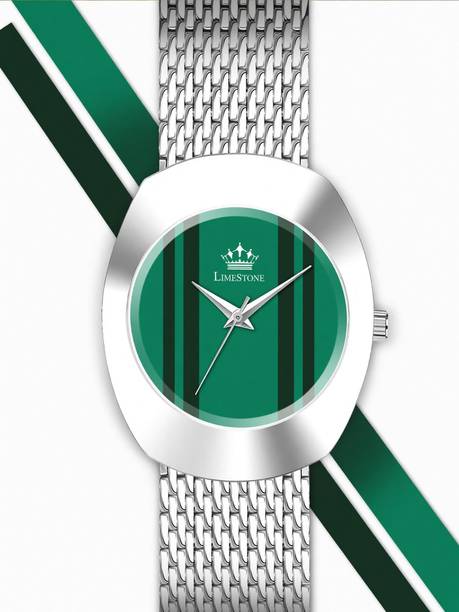 LIMESTONE IZIPIZI IZIPIZI Stainless Steel Mesh Chain Unusual design trending quartz Analog Watch  - For Men