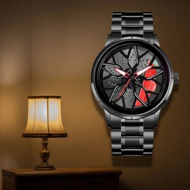 QUANTEX QUANTEX Car Wheel Rim Rotary Quartz Watch QUANTEX Car Wheel Rim Rotary Quartz Watch Analog Watch  - For Men