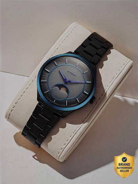 Titan Regalia Stellar 2 Grey Dial Stainless Steel Strap Analo...