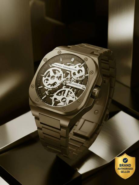 Beige Textured Dial | Men's Beige Mechanical Watch Analog Watch  - For Men FCA15KHM