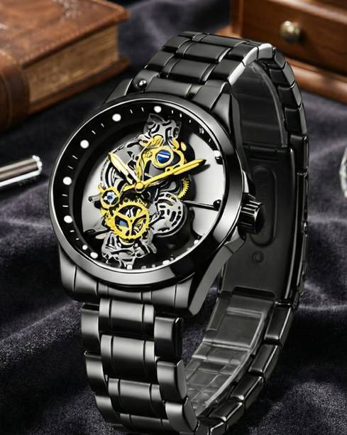 Luxury Skeleton Automatic Mechanical Watch Analog Watch  - For Men SKEL-MECH-B26