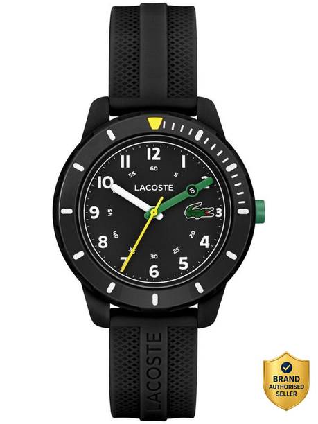 Lacoste Mini Tennis Qtz Basic Black Round Dial Kids Watch / Analog Watch  - For Boys & Girls 2030052