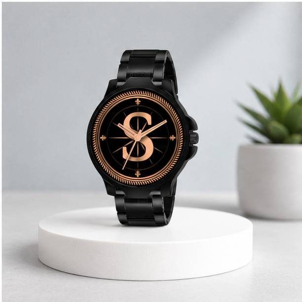 Atix ALPHA-S-3K-BLK-CDBLK-at75 ALPHA-S-3K-BLK-CDBLK-at75 Analog Watch  - For Men