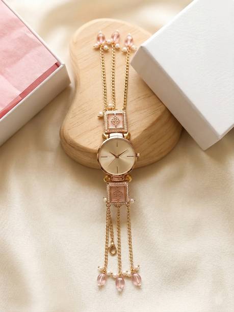 Golden Elegance Jewelry Watch Series Analog Watch  - For Women Kashmiri tranding watch