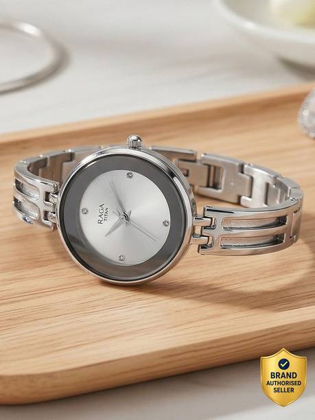 Titan Raga Showstopper Silver Dial Silver MetalStrap Analog Watch - For Women NT95264SM01,NU95264SM01