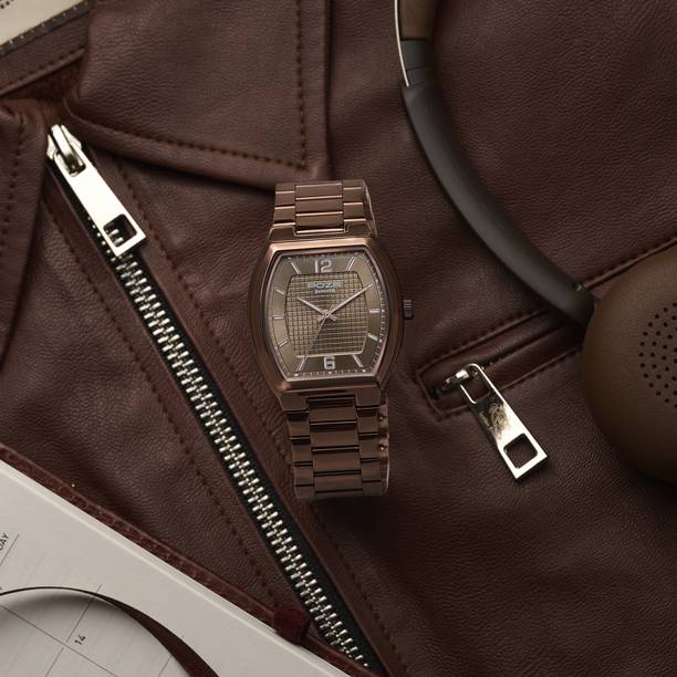 Sonata Poze 8 Quartz Brown Dial IP Brown 304SS Sheet Metal Strap Analog Watch - For Men SP70106QM01W