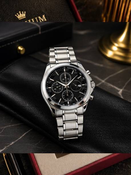 Premium Silver Black Men’s Watch Analog Watch  - For Men EWTSB