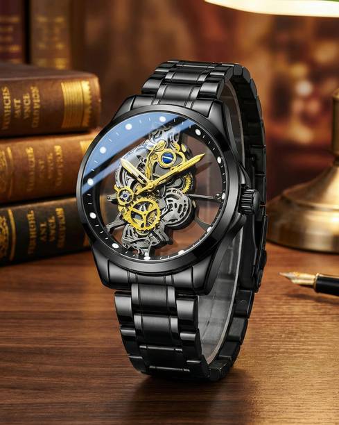 Luxury Skeleton Automatic Mechanical Watch Analog Watch  - For Men SKEL-MECH-B42