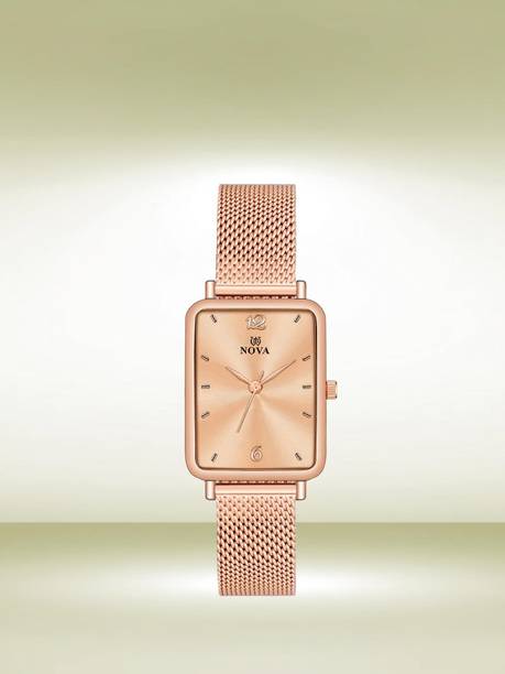 Luxe Premium Range Analog Watch - For Women Luxury Rose Gold Dial Watch with Durable Steel Mesh Chain for Women