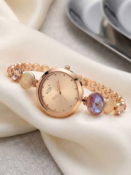Titan Raga RoseGold Dial RoseGold MetalStrap Analog Watch - For Women NT2606WM08,TH1791790W,2606WM08,NU2606WM08