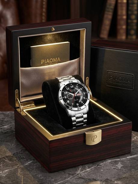 Day And Date Functioning High Quality Combo Of King Printed Bracelet Analog Watch  - For Men PWRM-King