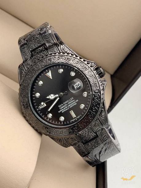 elevate BLACK analog watch Analog Watch  - For Men New stylish and Sober Party Wear Wrist Watches For Mens And Boys