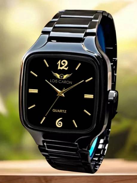 LOIS CARON LCS-4295 Elegant Series Square Quartz For /Boys Wrist Analog Watch - For Men
