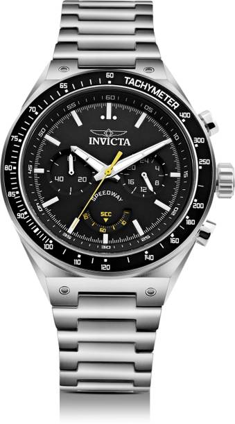 Speedway Quartz Black Dial Analog Watch - For Men 49376